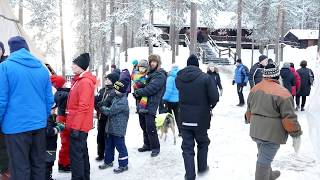 Christmas market in Storforsen in the north of sweden 1212 2017 [upl. by Kalila341]