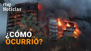 INCENDIO VALENCIA CRONOLOGÍA del MORTÍFERO FUEGO que DEVORÓ en una hora 138 VIVIENDAS  RTVE [upl. by Landry170]