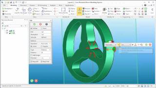 Video Creo Direct Modeling Express making a clock part 1 [upl. by Lenahtan]