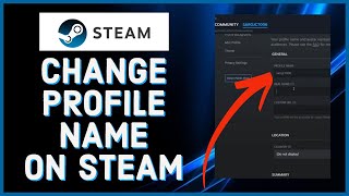 How To Change Steam Account Name 2023 Change Your Name on Steam [upl. by Nosrej]