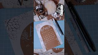 DIY  Calendar August 2024  ⚫⚪🟤 augustcalendar diyideas drawings [upl. by Teece]