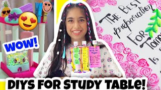 Study Table DIY Decoration Ideas💕🤩✨️  Riyas Amazing World [upl. by Eninaej]