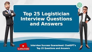 Logistician Interview Questions and Answers  Top 25 [upl. by Marianna]