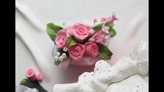 How to Make Quick and Easy Fondant Roses and Filler Flowers  No Cutters [upl. by Drexler]