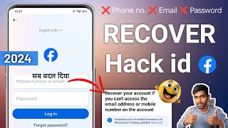 How to Recover Facebook Hacked Account without Email and Phone number  Recover Hacked Facebook [upl. by Sidoeht]