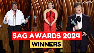 SAG AWARDS 2024 WINNERS  GANADORES [upl. by Cattan400]