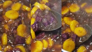 Binignit  BiloBilo with violet kamote ala Chinita recipe [upl. by Acimahs]