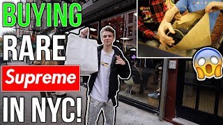 Buying SUPER Rare Supreme Clothing in NYC Hypebeast Shopping [upl. by Iclek]