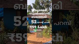 wayanad sulthan bathery 52cent land available ₹59 Lakh landsale wayanad sulthanbathery land [upl. by Niltyak79]