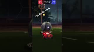 Cheeky lil flip reset 2😂rocketleague champ1 pleasesubscribe rocketleagueclips rl luckorskill [upl. by Eixel]