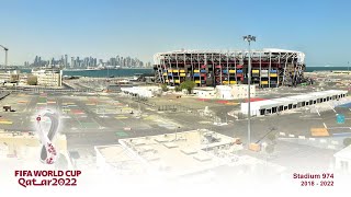 Official Stadium 974 Construction 4K TimeLapse FIFA World Cup 2022 [upl. by Hobard]