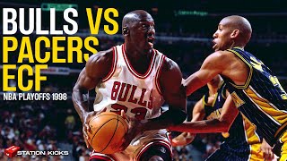 BULLS VS PACERS ECF NBA Playoffs 1998 Highlights Game 7  Classic Game  50 fps [upl. by Korb]