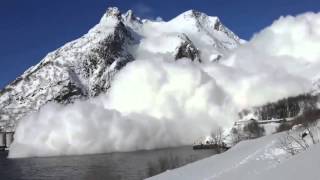 Worlds Biggest Avalanche  2 contrasting views [upl. by Llerroj]