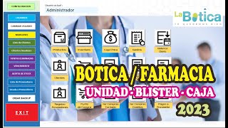 SISTEMA DE VENTAS PARA FARMACIA BOTICA 2024 [upl. by Karl]