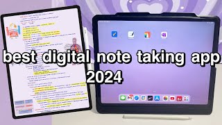 BEST digital note taking app 2024  NOT GoodNotes or Notability [upl. by Sirtimed840]