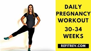 DAILY PREGNANCY WORKOUT 3034 weeks [upl. by Frankel374]