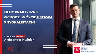 Kiedy praktycznie wchodzi w życie ustawa o sygnalistach [upl. by Ellehsor]