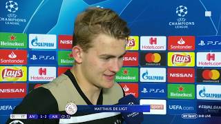 Matthijs de Ligt We should have scored more Ajax captain reacts to remarkable win [upl. by Ernst]