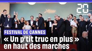 Festival de Cannes 2024 Les images de la montée des marches de léquipe d« Un p’tit truc en plus » [upl. by Lenhart]