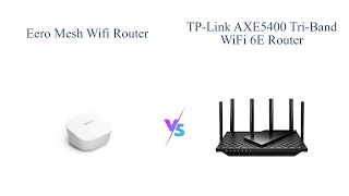 Amazon eero vs TPLink AXE5400 TriBand WiFi 6E Router 📶⚔️ [upl. by Eliezer]