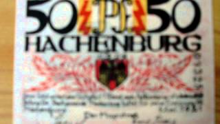 Notgeld der Stadt Hachenburg  50 Pfennig in HD [upl. by Sedgewinn]