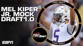 Mel Kiper Jrs Mock Draft 10  First Draft 🏈 [upl. by Derreg]