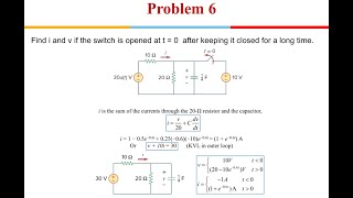 Electrical Science Problems and Solutions First Order Circuits [upl. by Notreb494]