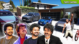 Collecting THALAPATHY Vijay CARS in GTA 5  Tamil Games [upl. by Nyre]