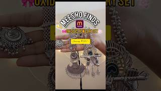 Oxidized jewelry navratri special meesho meesho unboxing oxidisedjewellery viralshorts [upl. by Aay]