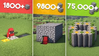 3 LEVELS OF COBBLESTONE FARMS  Which Is the BEST One For You [upl. by Eimrots665]