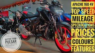 2024 TVS Apache 160 4V Dual Channel ABS Review  Better Than Bajaj Pulsar NS 160 [upl. by Azyl]