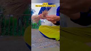 ghas ka handmade jhadu 🧹  dailyminivlog minivolgs simplelifestyle villagelife [upl. by Rhtaeh]