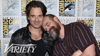 Sebastian Stan amp David Harbour react to Robert Downey Jrs Dr Doom reveal at Marvel SDCC [upl. by Libb835]