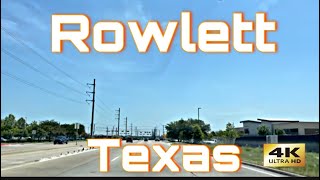 Rowlett Texas  Dallas Suburb  City Drive Thru [upl. by Aivatnwahs]