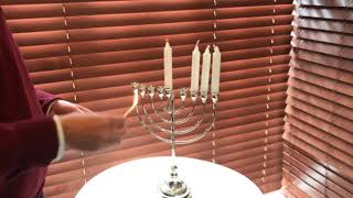 How to light the Menorah by Rabbi Kauffman [upl. by Schwerin]