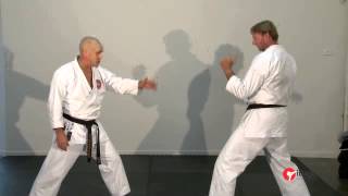 Defensive strategies and counter attacks to a Masashi Geri roundhouse kick [upl. by Eanej]