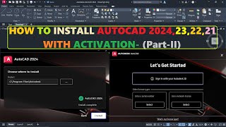 Install AutoCAD 2024  23  22  21 Free Activation [upl. by Etakyram965]