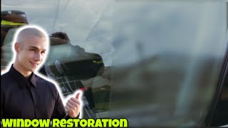 Car Window Restoration  by The Headlight Restoration Pro 🪟 [upl. by Vonni]