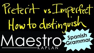 Preterit vs Imperfect How to Distinguish [upl. by Ydal532]