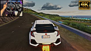 Honda Civic TypeR FK8  Assetto Corsa Steering Wheel  Shifter Gameplay [upl. by Jessen]