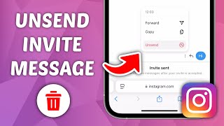 How to Unsend Invite Message on Instagram on iPhone [upl. by Kus]