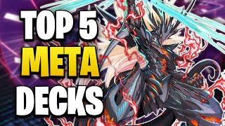 Top 5 Best META Yugioh Decks  POST MZMI [upl. by Desirea]