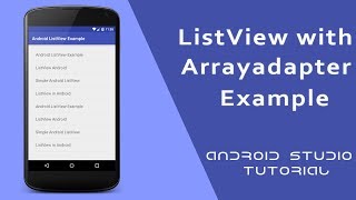 Simple Listview in Android Studio Tutorial  49  Android Development Tutorial for Beginners [upl. by Gwyn230]