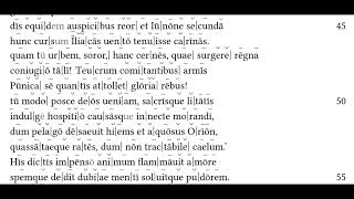 Aeneid Book IV 189 Latin Reading Hexameters [upl. by Zetnwahs]