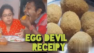 Dimer Devil Recipe  Egg Devil  Bengali Egg Chop  Dimer Chop  Kolkata Style Egg Deviand eatin [upl. by Cassie]