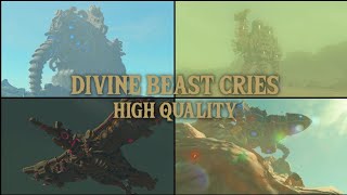 ALL DIVINE BEAST CRIES HIGH QUALITY [upl. by Ikkaj]