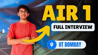 IIT JEE Tips from AIR 1 🔥 [upl. by Dej]