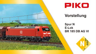 PIKO V126 N ELok BR 185 DB AG VI 40580ff [upl. by Radborne]