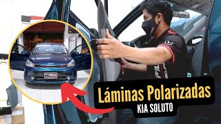 🚗 KIA SOLUTO 2022  LÁMINAS POLARIZADAS 🚗 [upl. by Waneta160]