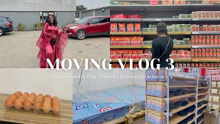 Moving Vlog III living alone vlog grocery shopping haul bedroom makeover asmr vlog [upl. by Anneis]